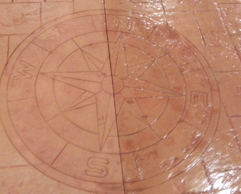 hormigon impreso marron